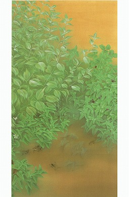 小茂田 青樹 「水邊夏趣」