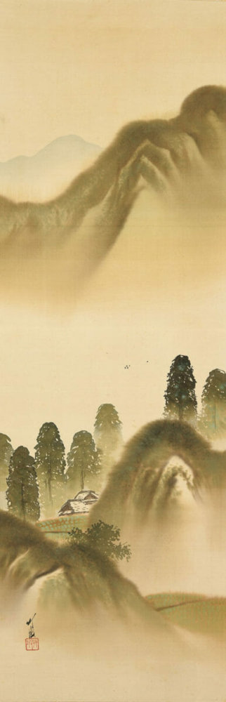 尾竹 竹坡「山水夏景」　価格 50,000円（税込）