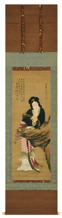 鳳翼 山将　画亀田 鵬斎　賛「美人」