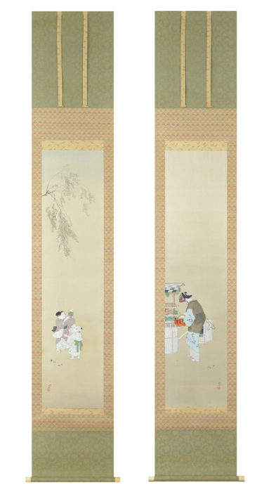 伊藤 小坡「虫売」