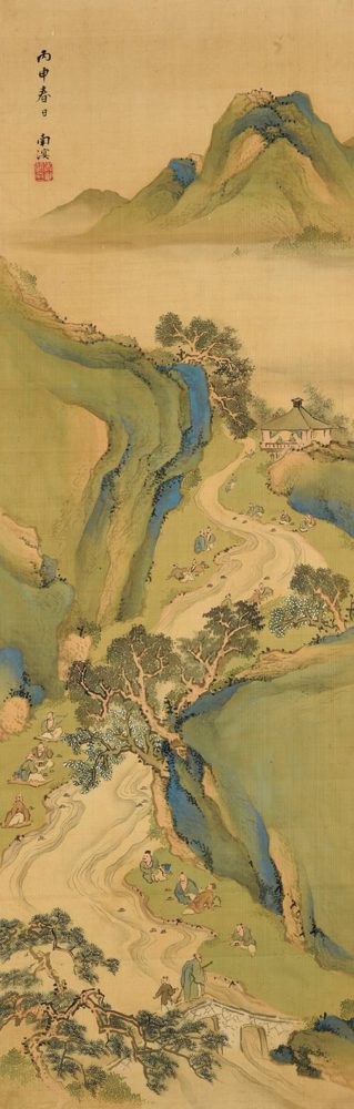 春木 南溟「曲水図」　Sold Out
