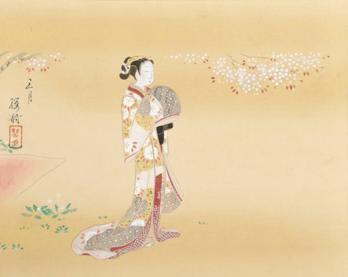 菊池 契月「古代美人画十二ヶ月」