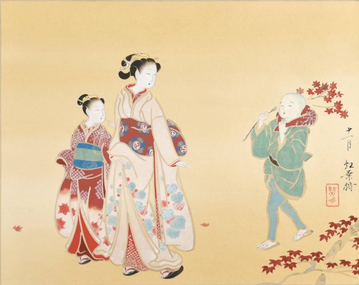菊池 契月「古代美人画十二ヶ月」
