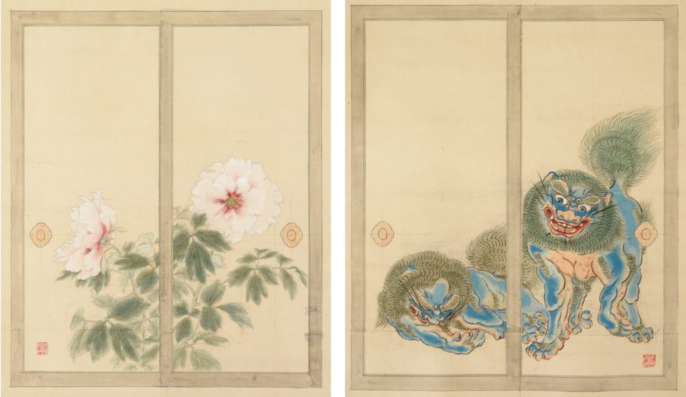 下村 観山「牡丹唐獅子」　価格 280,000円（税込）