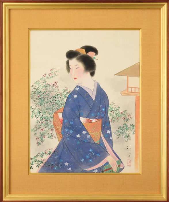 鏑木 清方「萩の園」