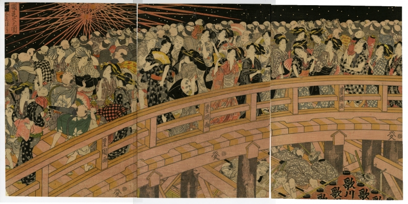 豊国「両国花火之図」　価格 ¥240,000（税込）