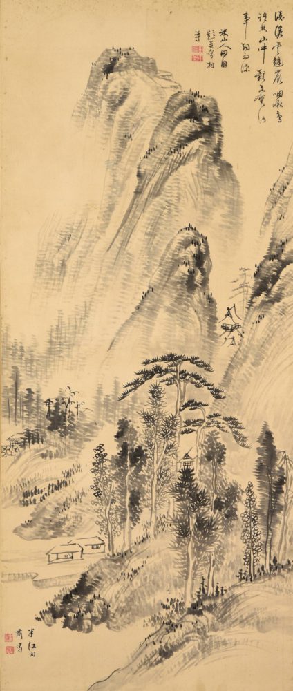 岡田 米山人　岡田 半江「谿山煙雨図」　価格 ¥80,000（税込）