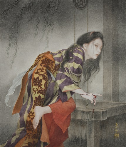 岡本東子「毒念-番町皿屋敷より-」