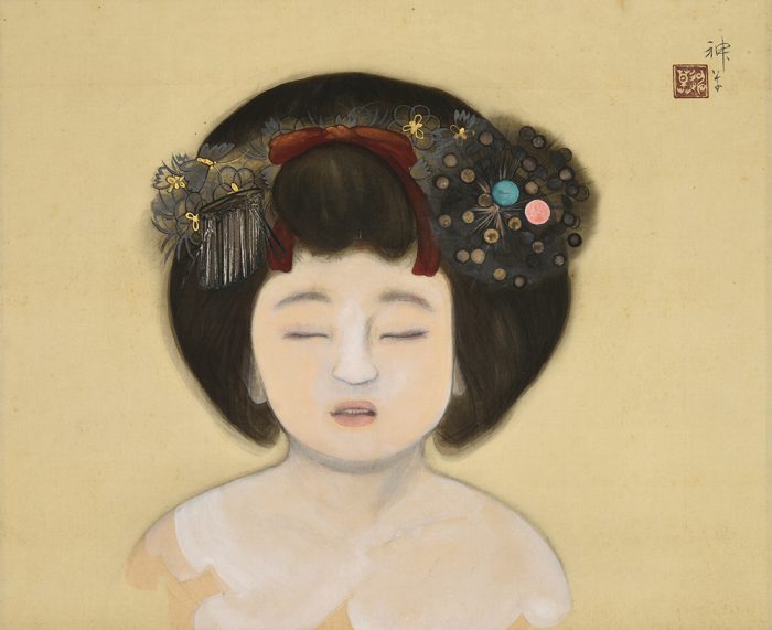 岡本 神草「舞妓図」