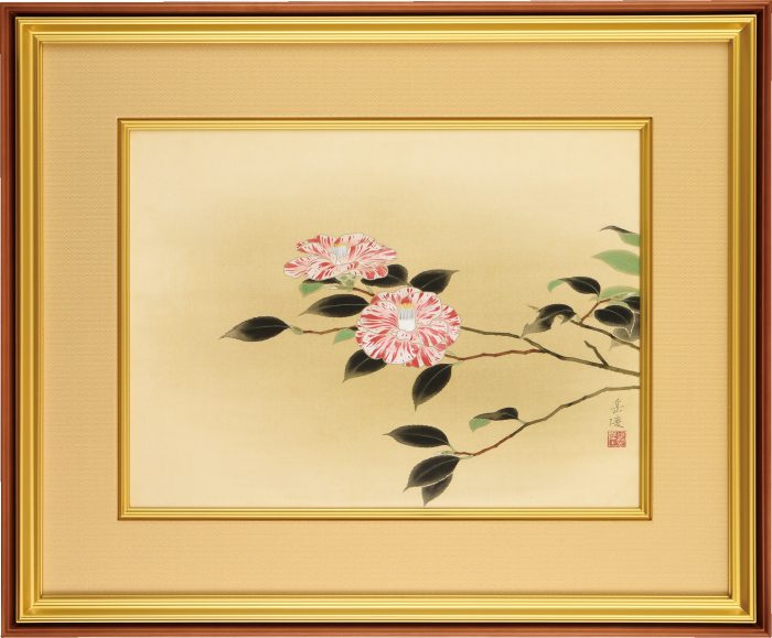 中村 岳陵 「椿」