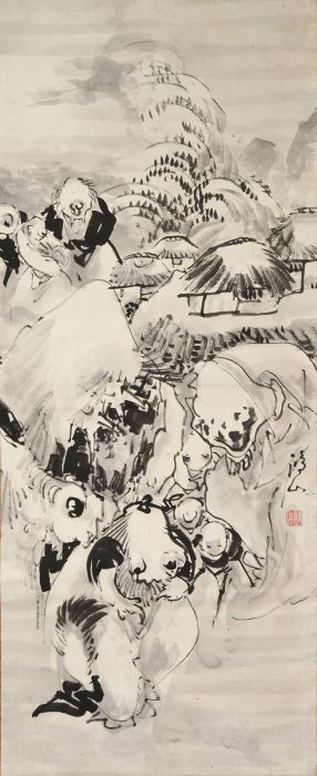 高井 鴻山「妖怪山水図」