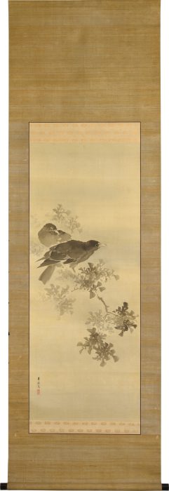 岸 連山「中秋月図」