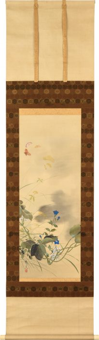鈴木 守一「秋草胡蝶図」