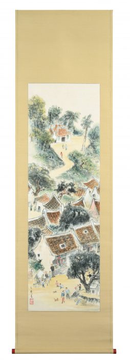 小川 千甕「街巷一角」