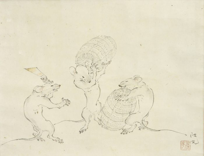 入江 波光「子歳戯画」