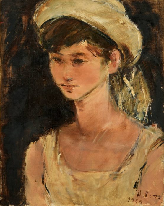鬼頭 鍋三郎「女性像」