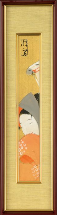 北野 恒富「春駒」