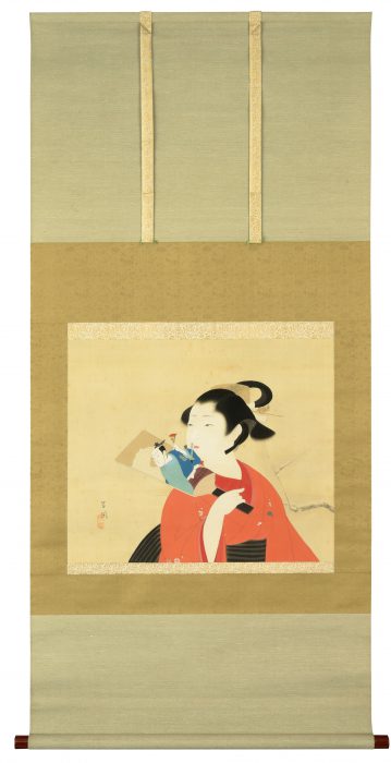 島 成園「羽子板」