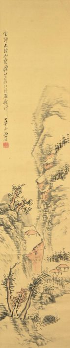 渡辺 崋山「秋山晩照図」