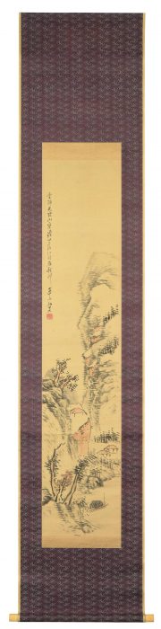 渡辺 崋山「秋山晩照図」