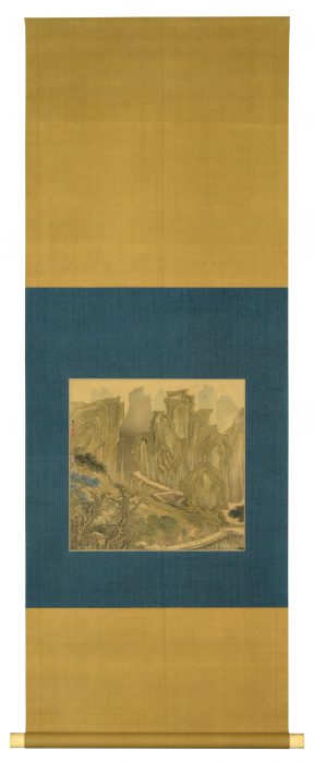谷 文晁「金碧山水」