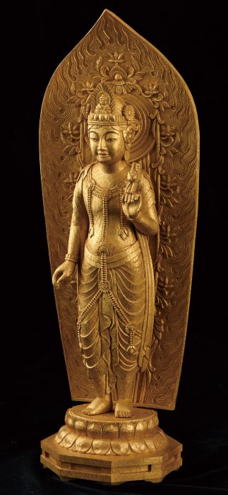平野 富山「聖観音（厨子付き）」