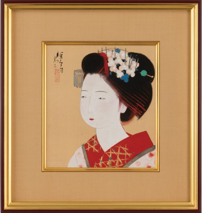 北野 恒富「舞妓」