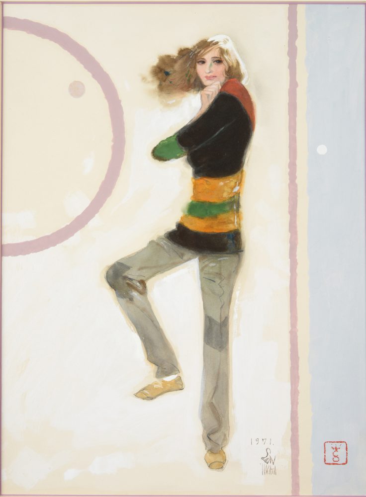 岩田専太郎「スタイル」【額装】　　￥160,000（税込）