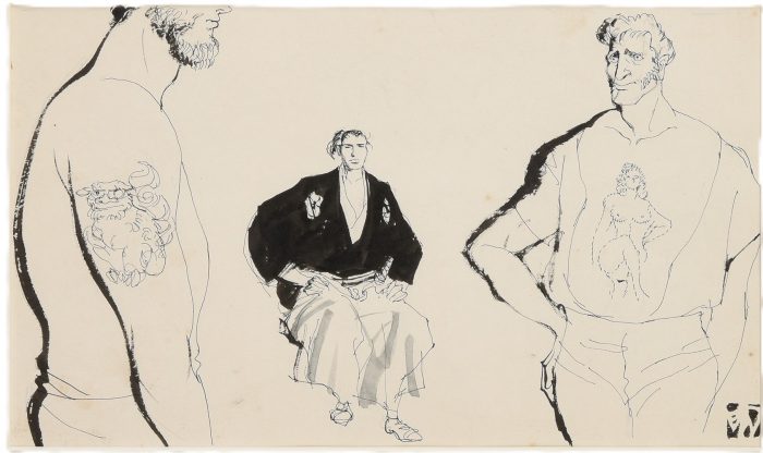 岩田 専太郎「司馬遼太郎著『龍馬がゆく』第1085回　挿絵」