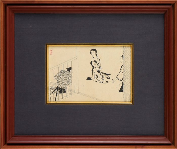 小村 雪岱「吉川英治著『遊戯菩薩』第4回 挿絵」