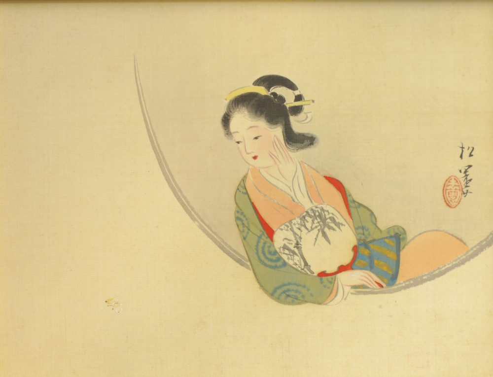 上村 松園「春窓美人」　※価格はお問い合わせください