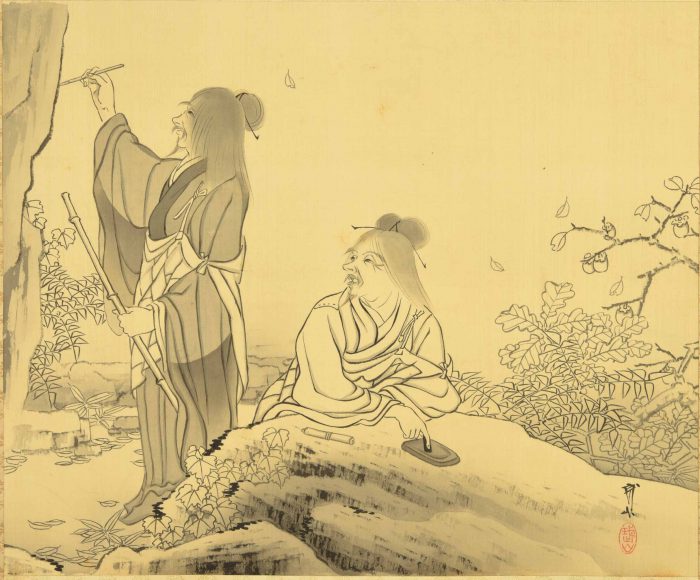 木村 武山「寒山拾得」