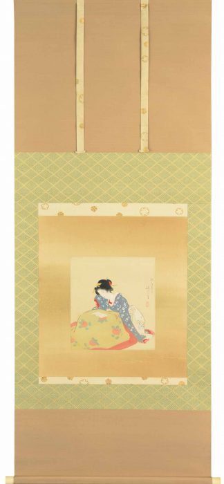 鏑木 清方「炬燵」