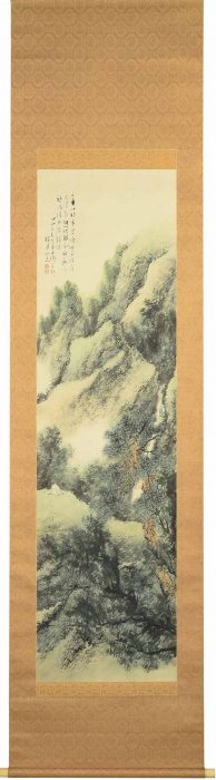 松林 桂月「清暑看瀑図」