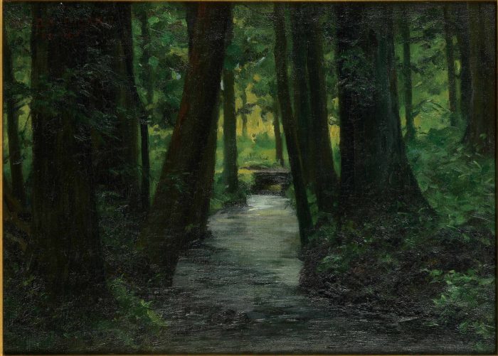 和田 英作「林間の沢」