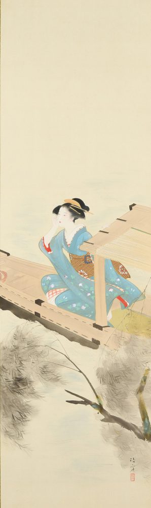 鏑木 清方「岸の柳」　※価格はお問い合わせください