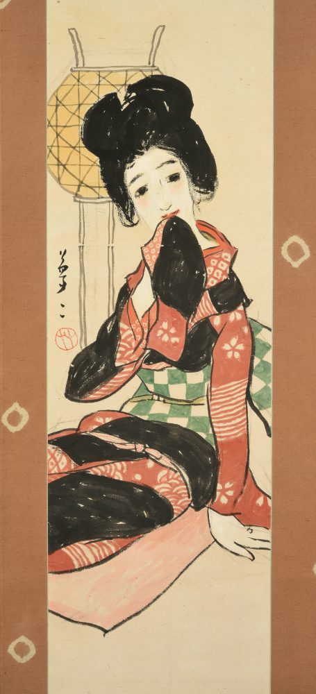 竹久夢二「はじらい」（部分）