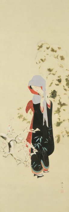 鏑木 清方「雪裡紅梅」
