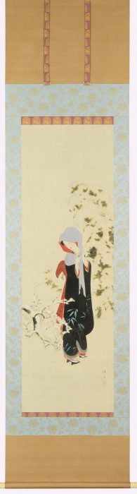 鏑木 清方「雪裡紅梅」