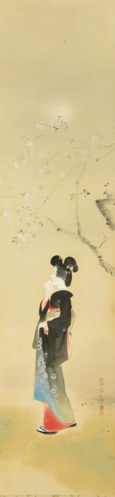 伊東 深水「春宵」
