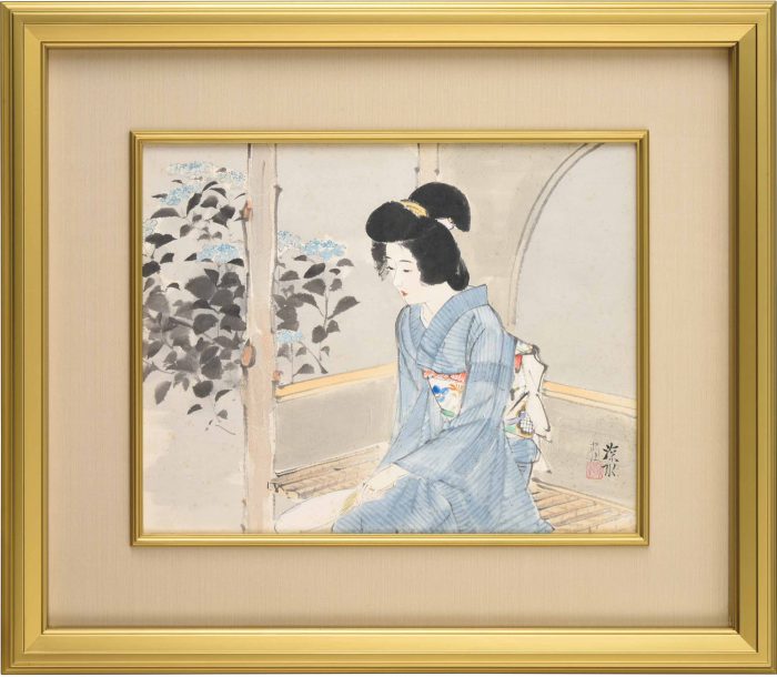 伊東 深水「八仙花」