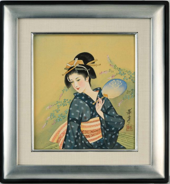高畠華宵「美人図」
