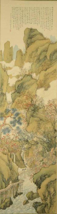 松林 桂月「雲桟高秋図」