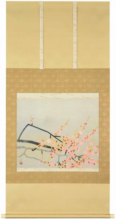 秋野 不矩「淡紅梅」