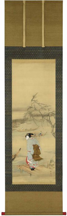 蹄斎 北馬「隅田川美人」